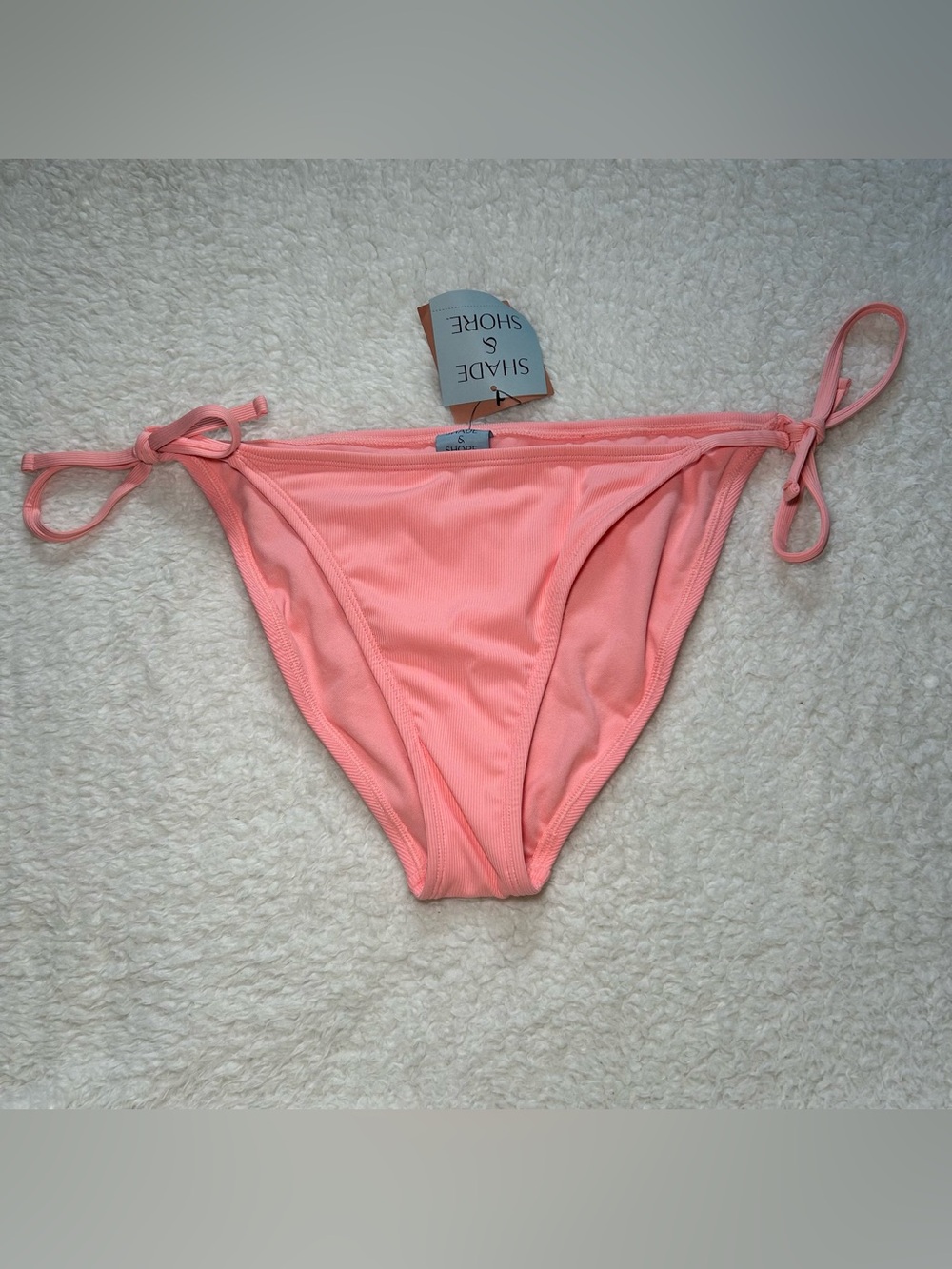 Shade & Shore Ribbed Low Rise Medium Coverage Medium New